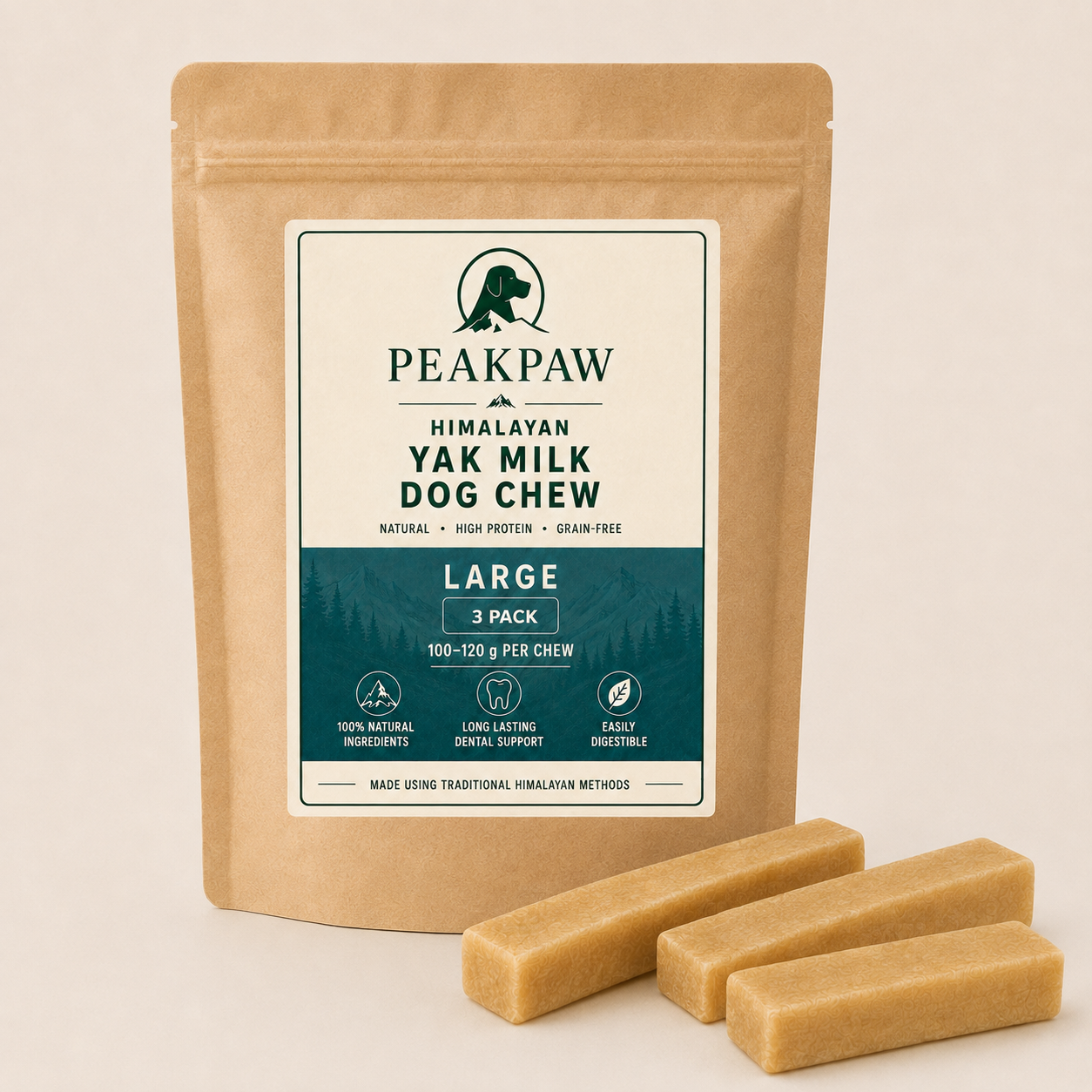 Large Himalayan Yak Milk Dog Chew