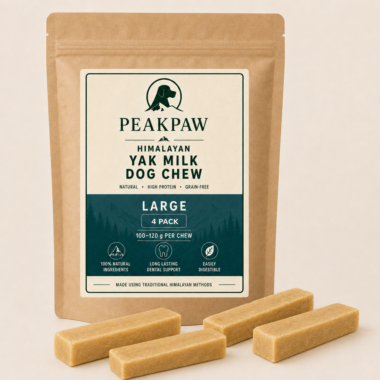 Large Himalayan Yak Milk Dog Chew